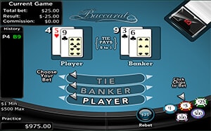 Online baccarat